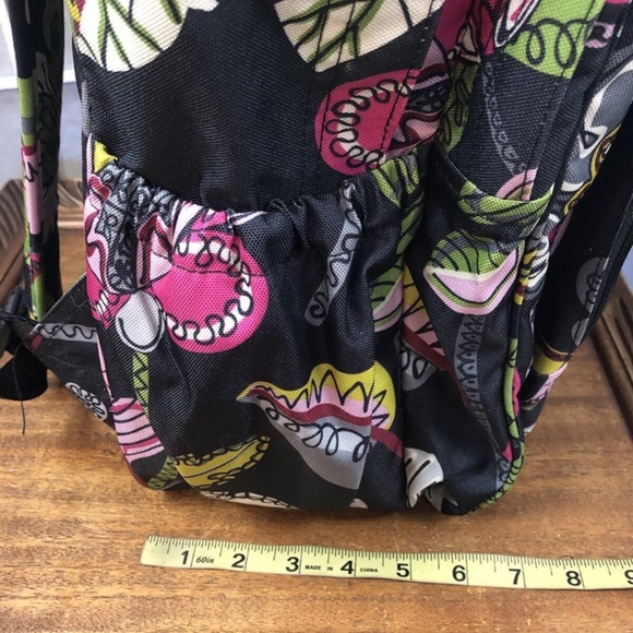 Vera Bradley,  Backpacks New $45 Medium, Floral, Pockets, Zipper.! main image 8